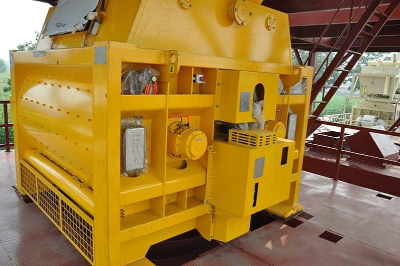 JS2000 twin shaft concrete mixer 03