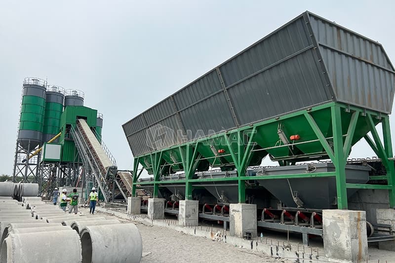 Stationary Concrete Batching Plant Installation 03