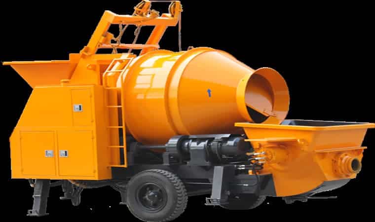 What is a trailer concrete mixer pump?